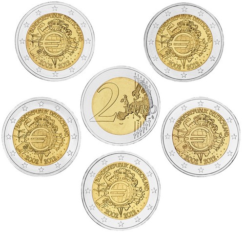 Brd euro jahre - brd,