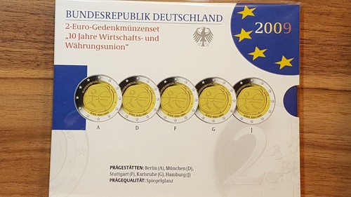 Euro gedenkmünzenset 2009 - 2,