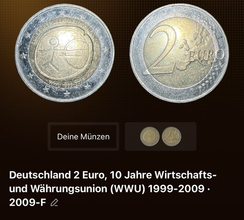 Euro gedenkmünze - 2,