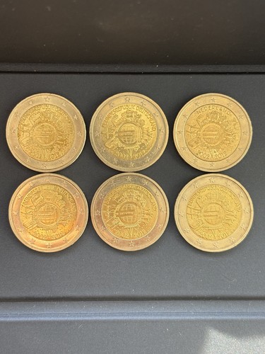Euro gedenkmünze 10 jahre - euro,