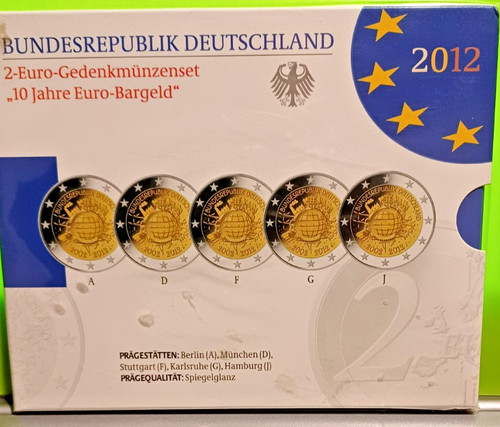 Euro gedenkmünzenset 2012 - 2-euro-gedenkmünzenset,